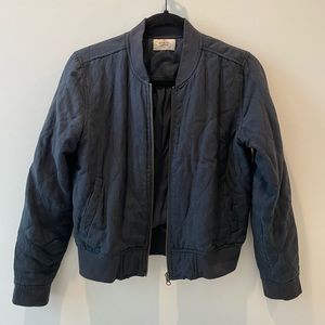 Marine Layer black zip up Jacket